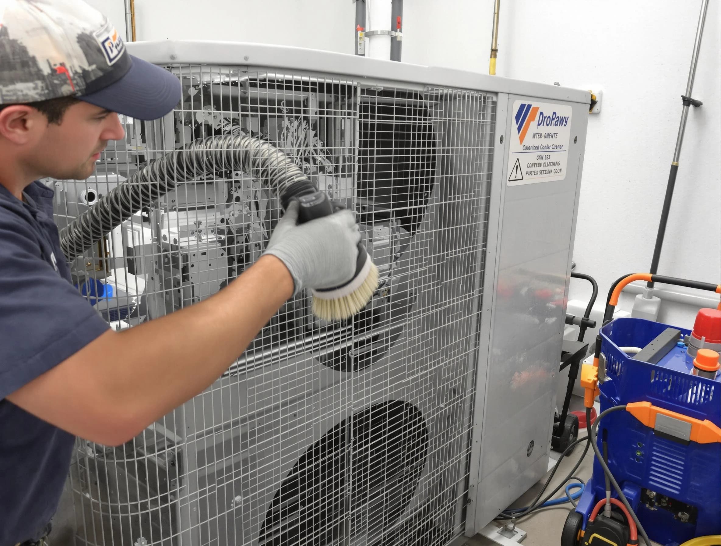 Mission Viejo Air Duct Cleaning specialist performing precision AC coil cleaning for improved system performance in Mission Viejo