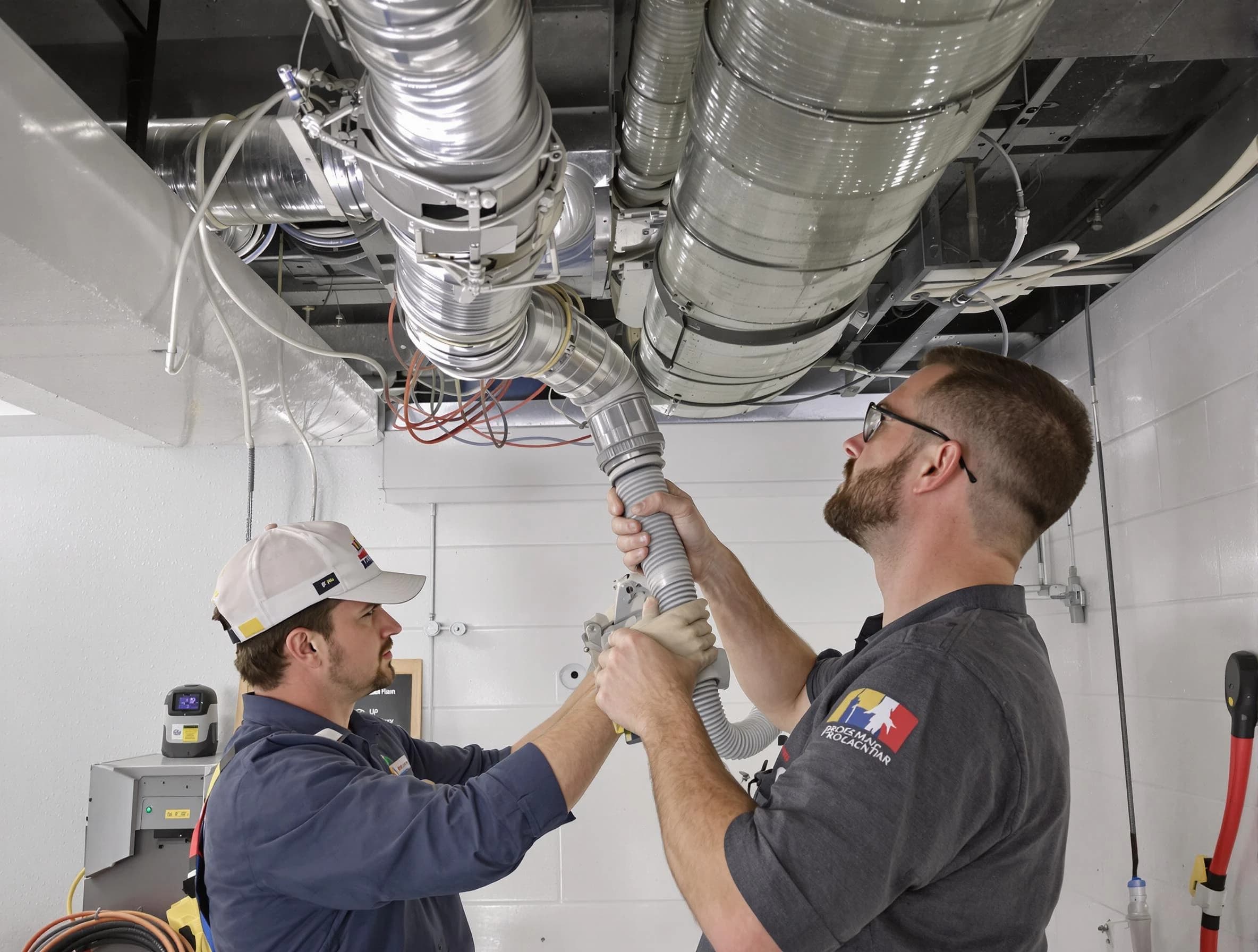 Mission Viejo Air Duct Cleaning technician performing thorough AC duct cleaning in Mission Viejo