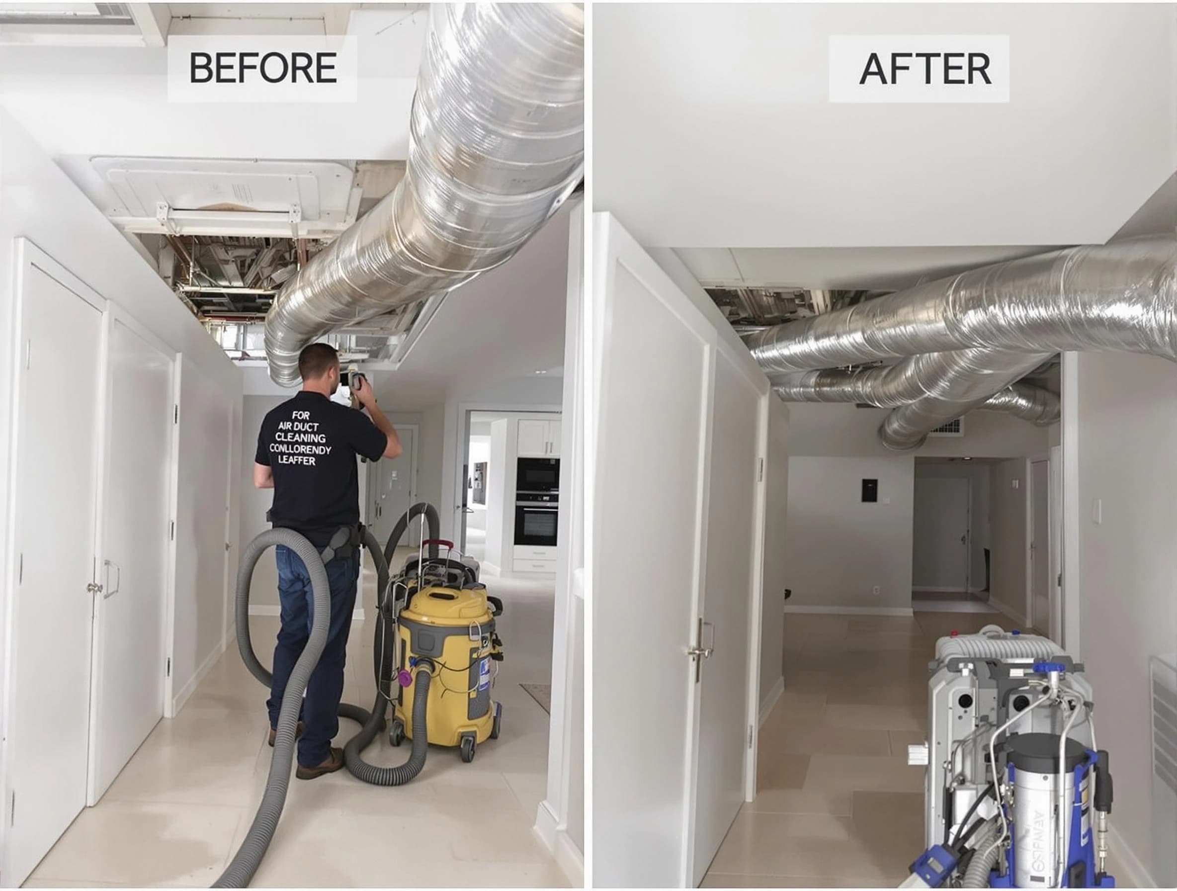 Mission Viejo Air Duct Cleaning professional performing thorough air duct cleaning in Mission Viejo